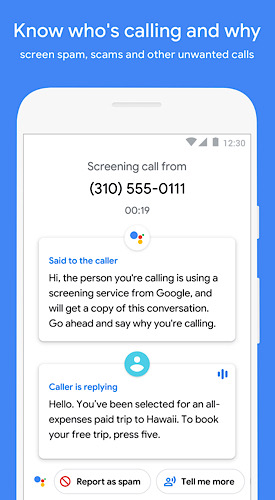 Spam Calls Google