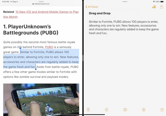 Guide To Multitasking Ipad Drag And Drop Text Final