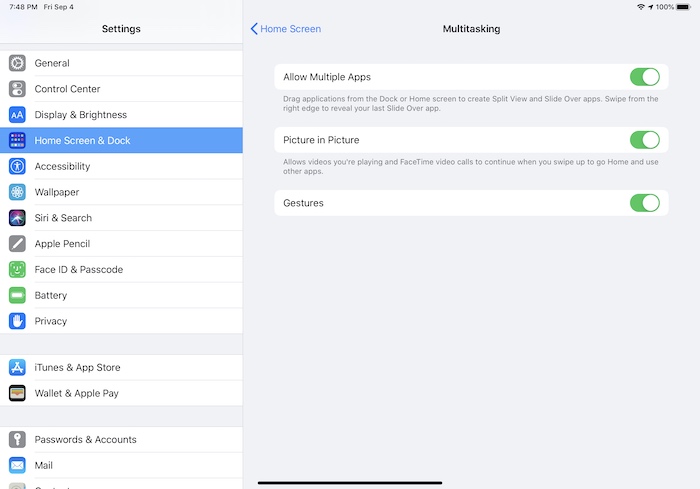 Guide To Multitasking Ipad Enable Multitasking