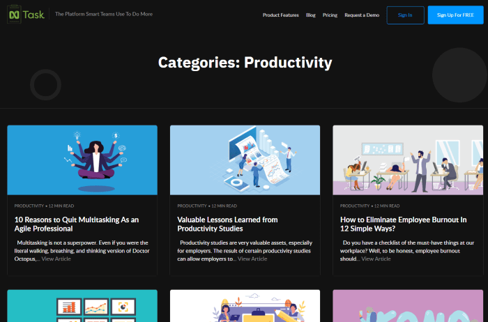 Productivity Websites Utask