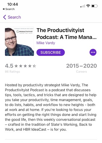 4 Productivity Podcasts Subscribe The Productivityist