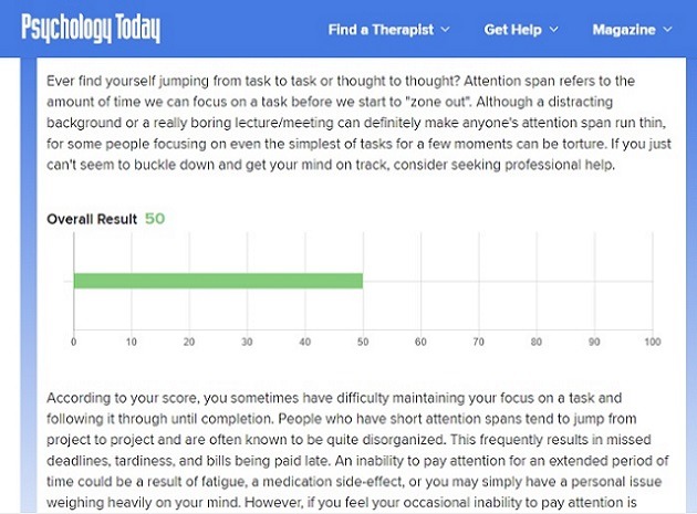 How To Increase A Short Attention Span Test