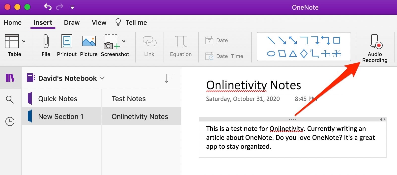 Stay Organized With Onenote Record Audio 1