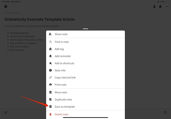 How To Creative Evernote Template Save Template
