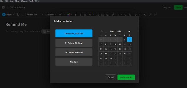 Organize Evernote Efficiency Reminder 1