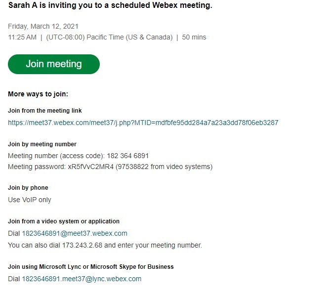 Webex Join Meeting Step 1