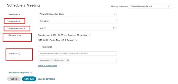 Webex Video Conferencing Step 6